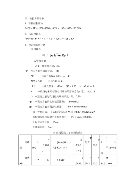 负弯矩张拉施工方案