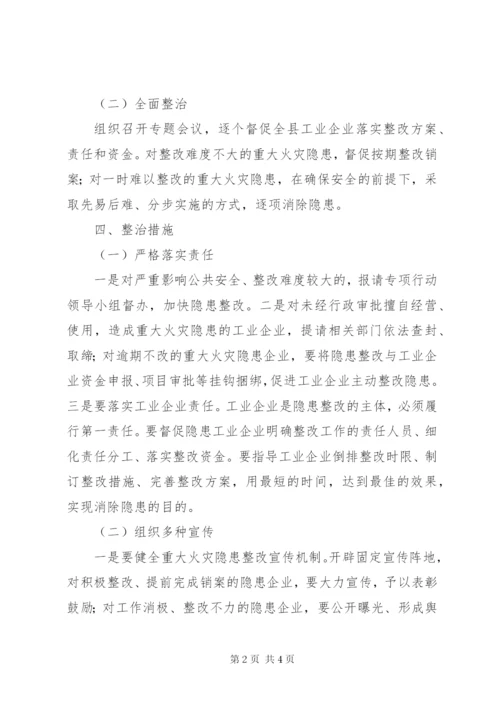 重大火灾隐患集中整治工作方案.docx