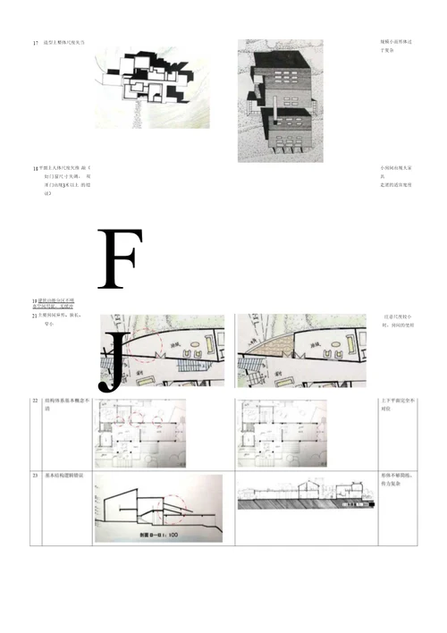 建筑设计课程——作业常见错误百例