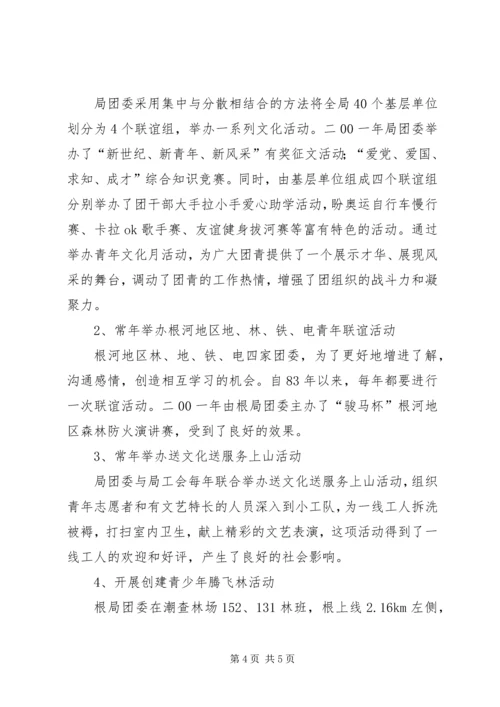 五四红旗团委汇报材料(林业局团委).docx