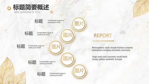 金色高档瓷砖大理石宣传介绍动态PPT