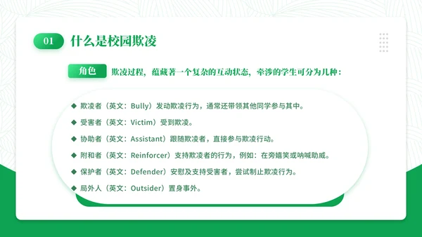 日历风创意拒绝校园霸凌通用PPT模板