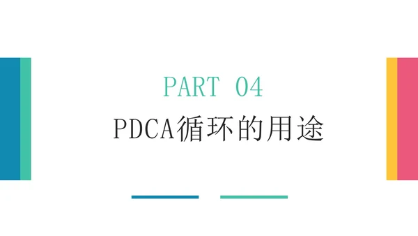 彩色创意商务风pdca循环管理企业培训PPT模板