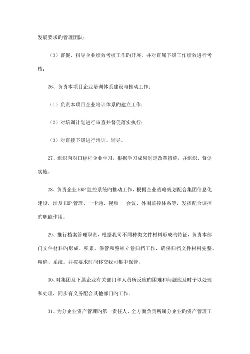 独立项目公司岗位设置及岗位职责.docx