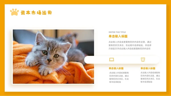 橙色简约宠物行业商业计划书PPT