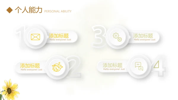 文艺小清新自我介绍个人简历动态PPT模板