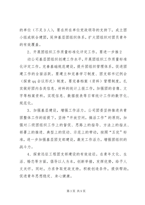 公司团委工作要点.docx