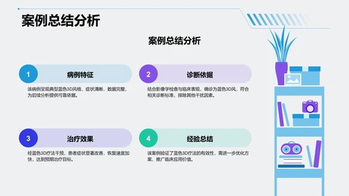 蓝色3D风病例汇报PPT