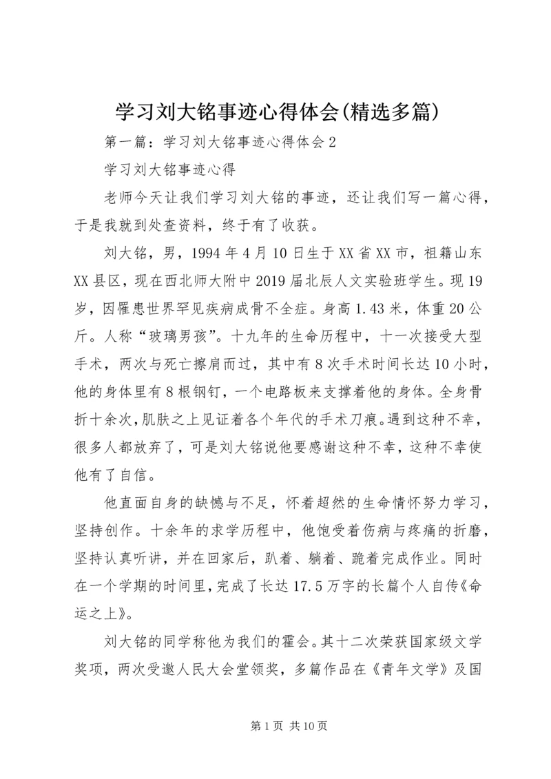 学习刘大铭事迹心得体会(精选多篇).docx