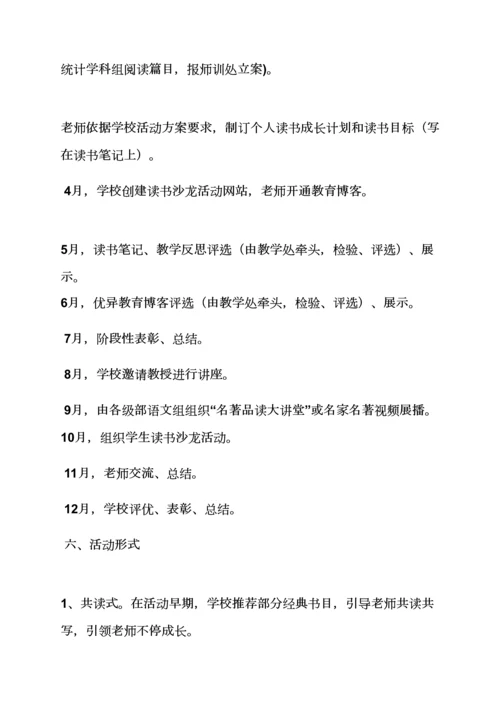 教师读书沙龙活动专项方案.docx