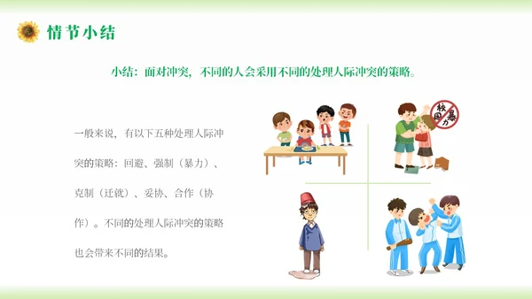 小清新简约向日葵学校教师教学学生团体心理辅导主题班会团队