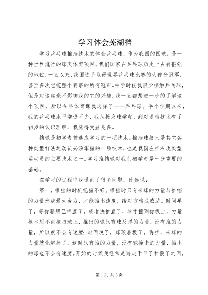 学习体会芜湖档 (3).docx