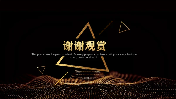 黑金奢华创业计划书通用PPT模板