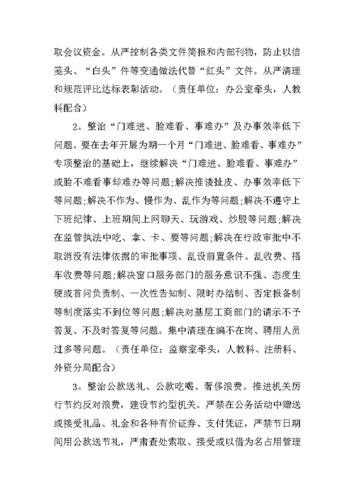 专项整治整改方案20XX