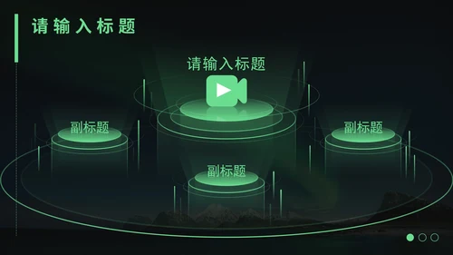 绿色科技风企业PPT模板