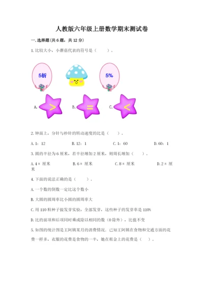 人教版六年级上册数学期末测试卷a4版打印.docx