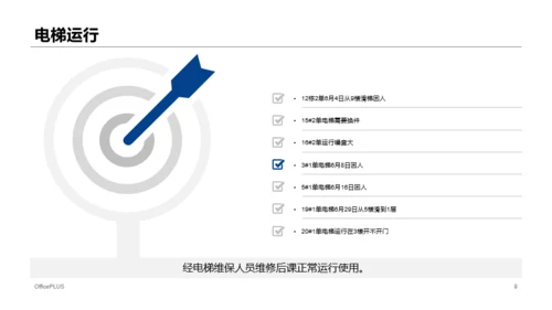 蓝色商务地产行业上半年工作总结报告PPT素材下载