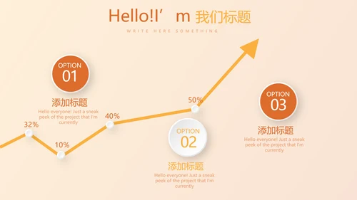 橙色试试瑜伽健身宣传动态PPT