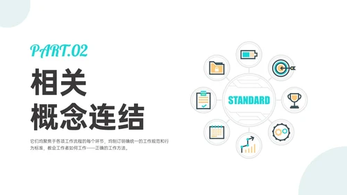 红蓝黄商务插画风标准化管理培训PPT模板