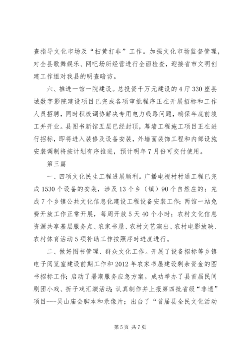 文广局重点工作安排3篇.docx