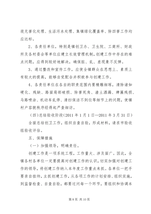 镇市级卫生镇创建工作方案.docx