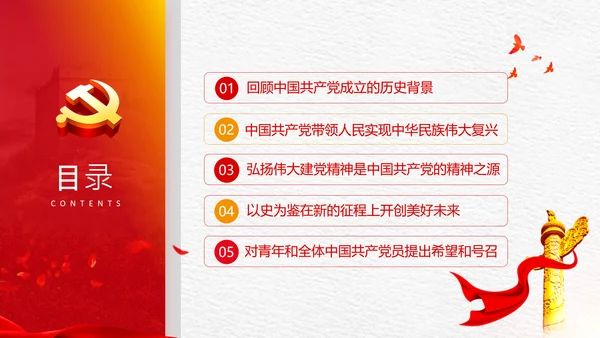 学习中国共产党成立100周年大会讲话PPT