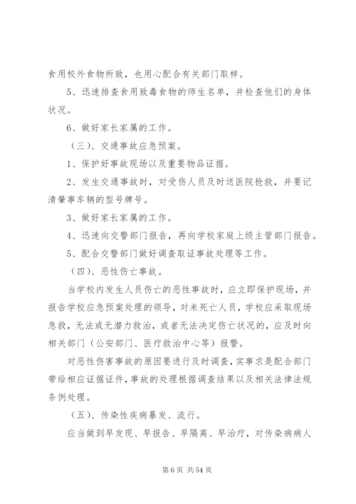 关于校园安全应急预案范文.docx