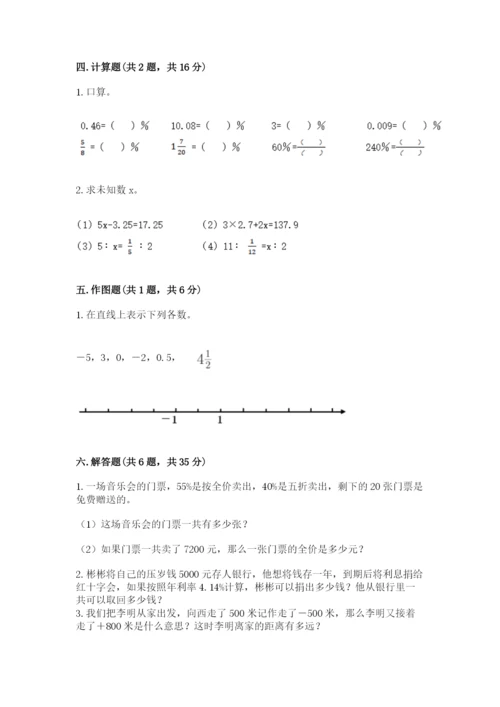 人教版六年级下册数学期末测试卷精品（易错题）.docx