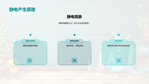 科学实验课程讲解PPT模板