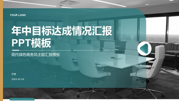 年中目标达成情况汇报PPT模板