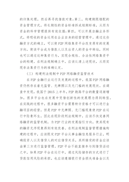 P2P网络集资行为引入刑法规制的必要性论文.docx