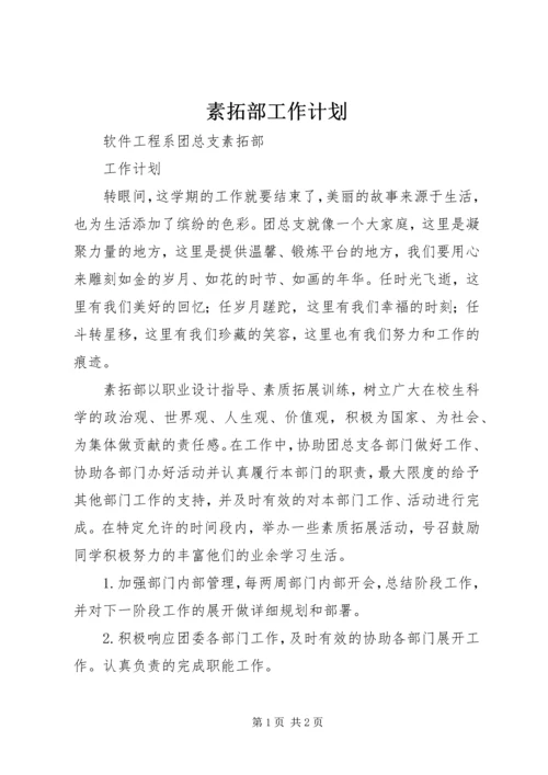 素拓部工作计划 (4).docx