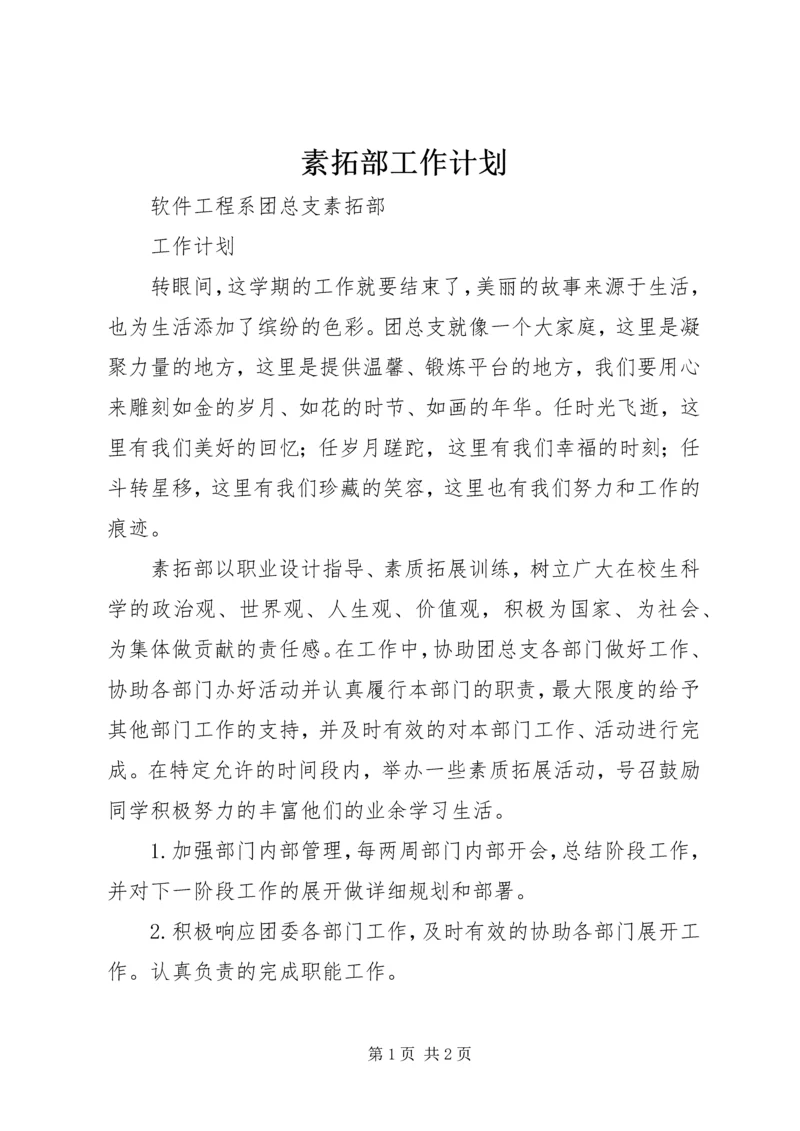 素拓部工作计划 (4).docx