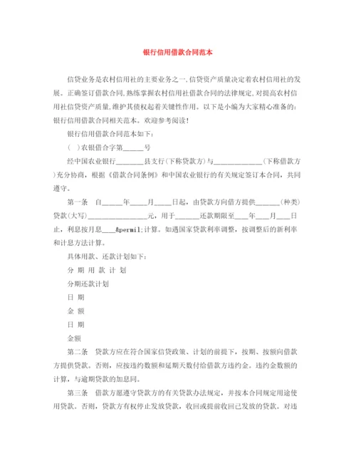 2023年银行信用借款合同范本.docx