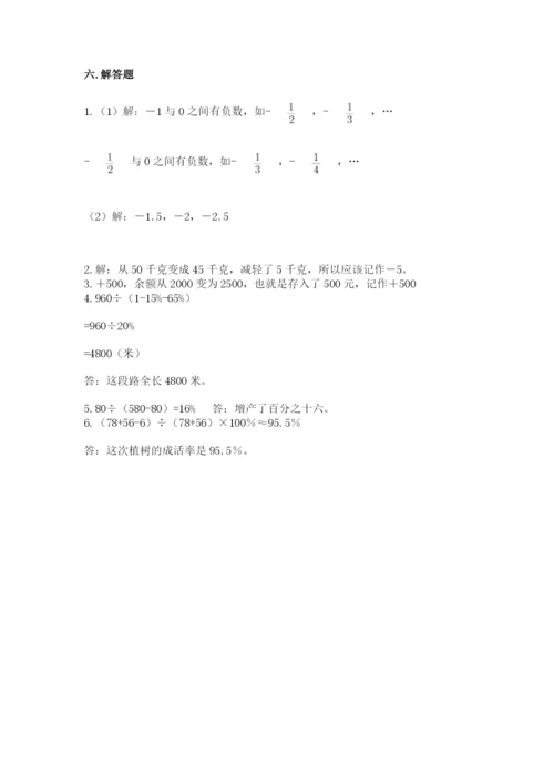金水区六年级下册数学期末测试卷完美版.docx