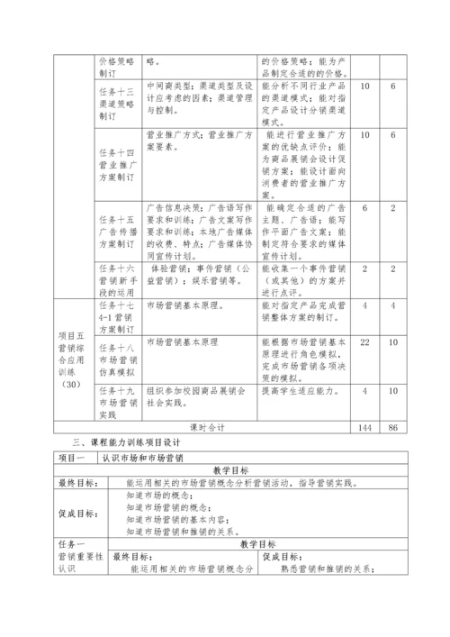 市场营销课程教学方案.docx