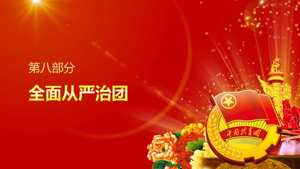 中国共青团十八大精神学习解读PPT模板