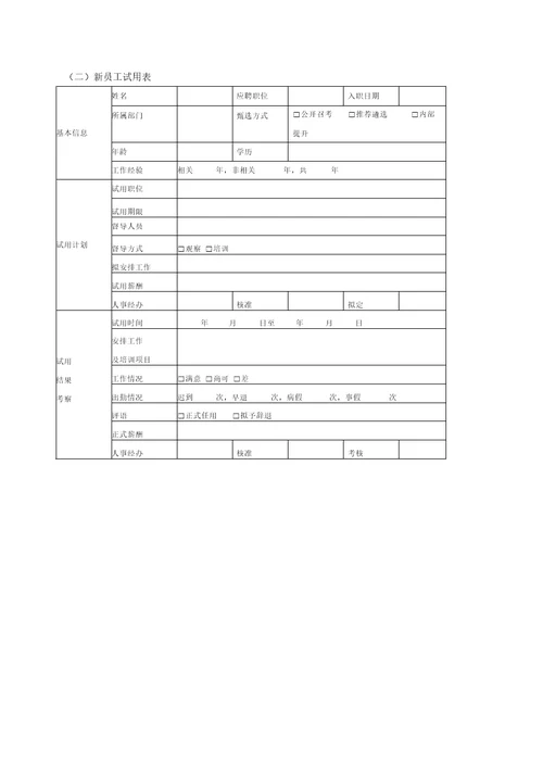 人员录用管理制度全