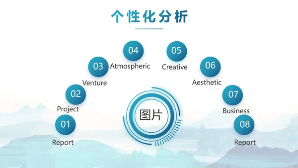蓝色水墨中国风法律法治讲座动态PPT模板
