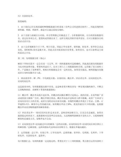 B2C网站运营核心数据分析报告模型.docx