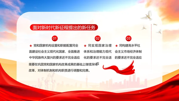 党和国家机构改革方案学习解读PPT课件两会