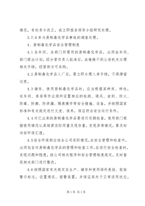 易制毒化学品管理规章制度大全 (5).docx