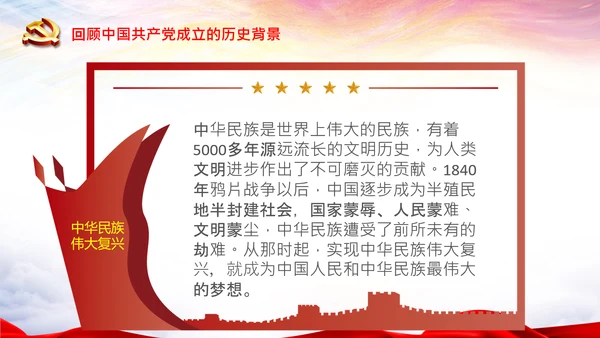学习中国共产党成立100周年大会讲话PPT