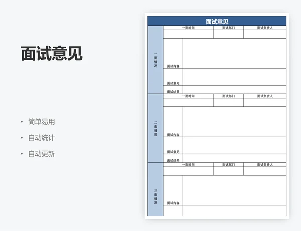 面试意见