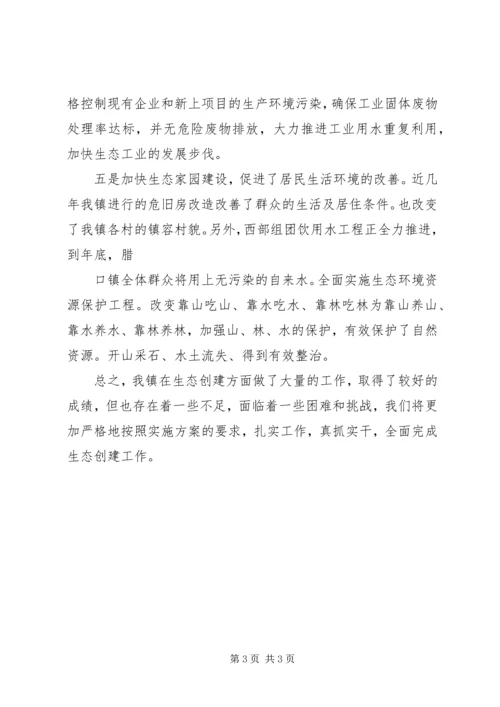 腊口镇创建省级生态县实施方案 (2).docx