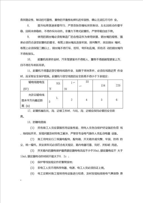 起重吊装作业专项施工方案