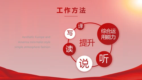 红色签约仪式启动大会战略合作策划PPT模板