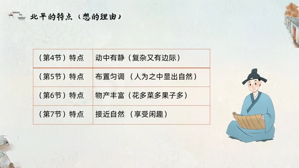 橙色部编版六年级语文下册PPT课件想北平PPT模板宣传PP六年级语文下册课件