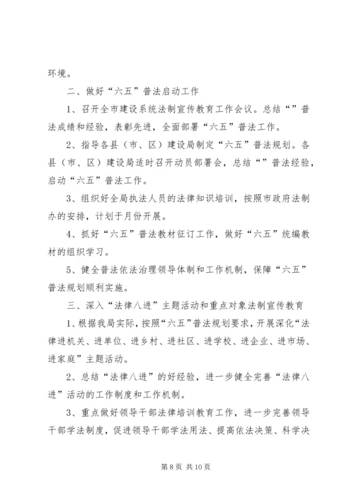 社区普法教育工作计划20XX年.docx