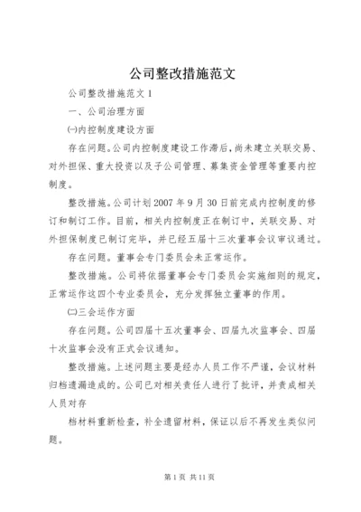 公司整改措施范文.docx